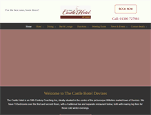 Tablet Screenshot of castlehoteldevizes.co.uk